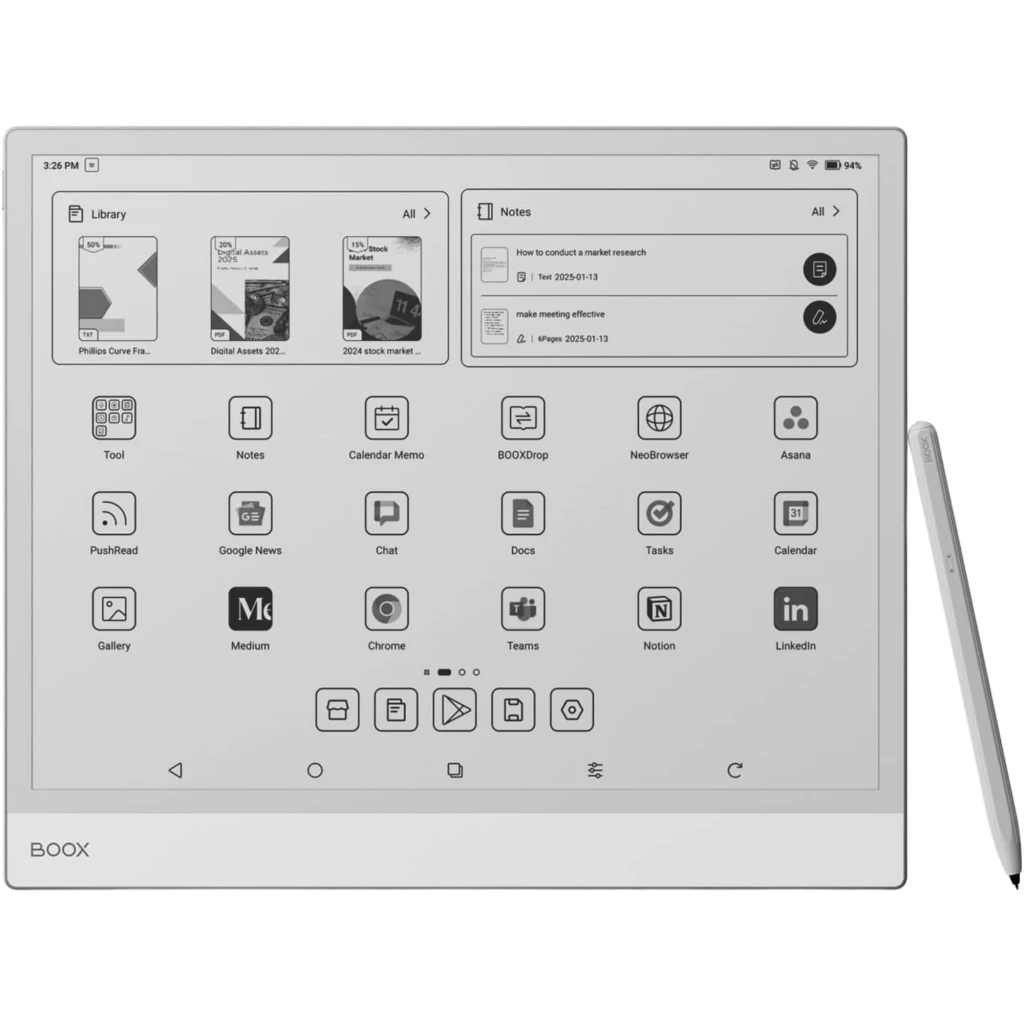 ONYX BOOX Note Max eReader 13,3' 128 GB E Ink Carta 1300