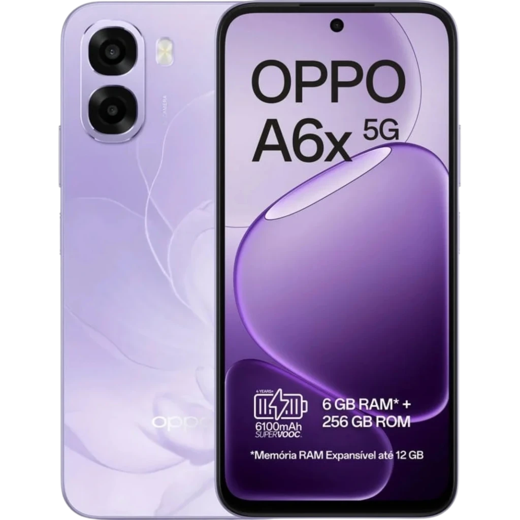 OPPO A6X 5G 256 GB Lila 6 GB MediaTek Dimensity