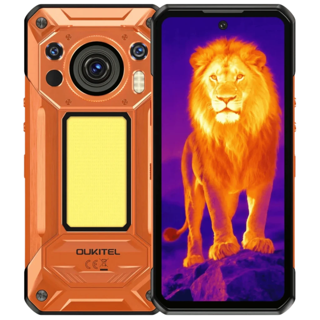 Oukitel WP500 Ultra Thermal 12GB/1TB Naranja 640×512px Cámara Térmica MIL-STD-810H IP69K