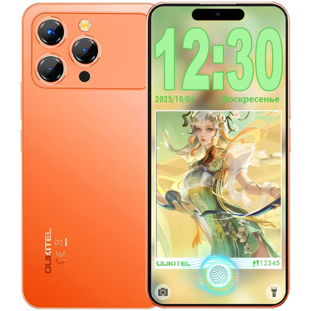 Oukitel P1 Pro 512GB Naranja Procesador MediaTek 8GB de RAM Cámara de 50 MPx