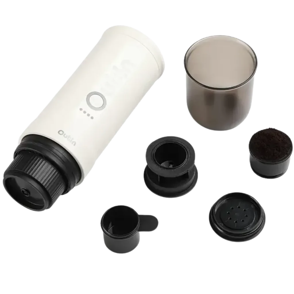 Cafetera Portátil Eléctrica Outin Nano Pearl White 80ml 20 Bares Batería 7500mAh