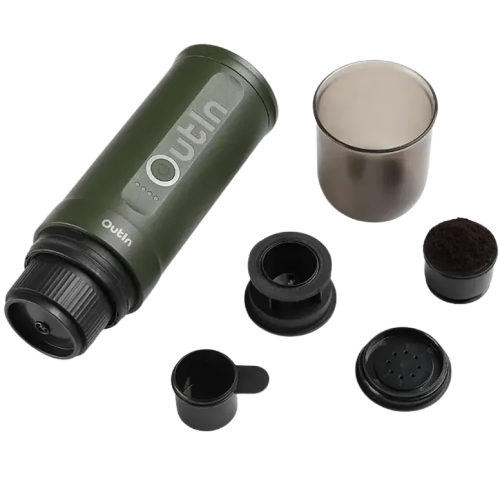 Cafetera Portátil Eléctrica Outin Nano Verde 80ml 20 Bares Batería 7500mAh