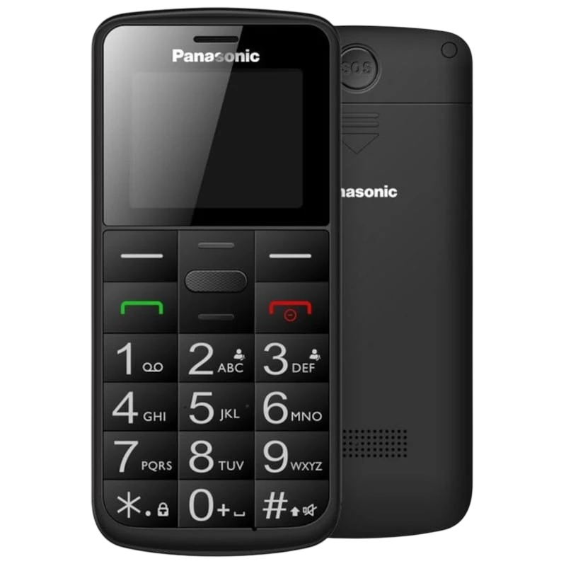Panasonic KX-TU110EXB 1.77' 2G 1000 mAh Función SOS Marcación Rápida Negro