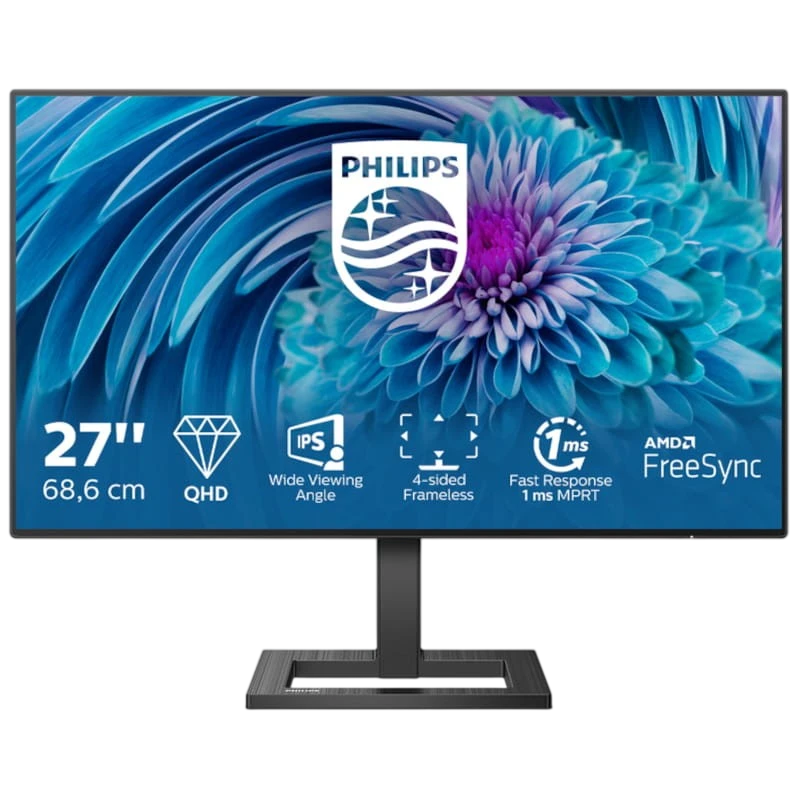 Philips E Line 275E2FAE/00 27' 4K Ultra HD IPS FreeSync Negro de PC