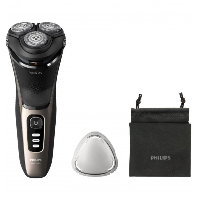 Afeitadora eléctrica Philips Shaver 3000 Series S3242/12 Negro/Oro