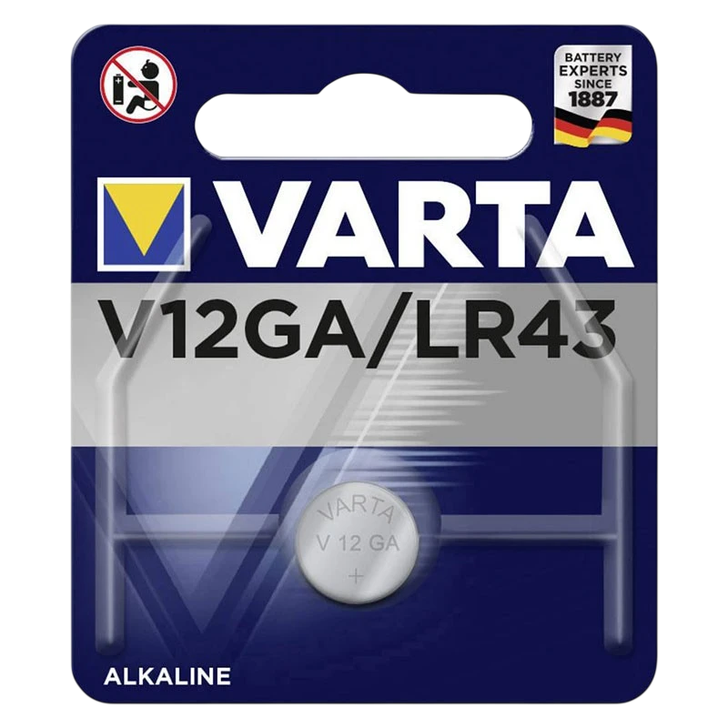 Pila de Botón Varta V12GA LR43
