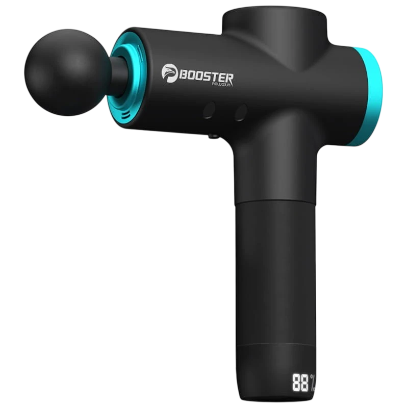 Pistola de Masaje Muscular Booster 12V-M2 6 Cabezales LCD Reducción de Ruido