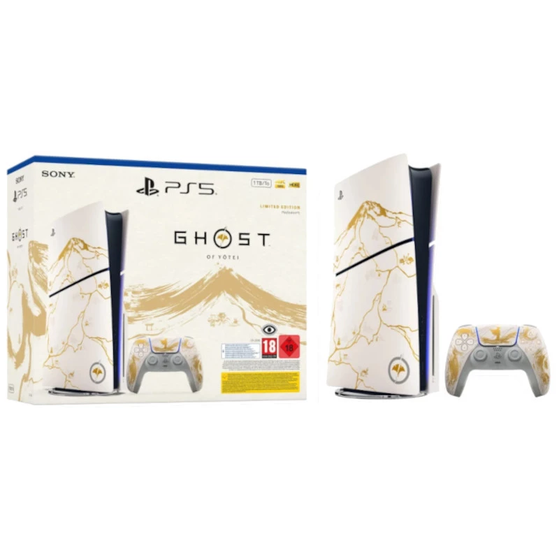 PlayStation 5 1TB Lector Edición Limitada Dorada Ghost of Yotei Gold