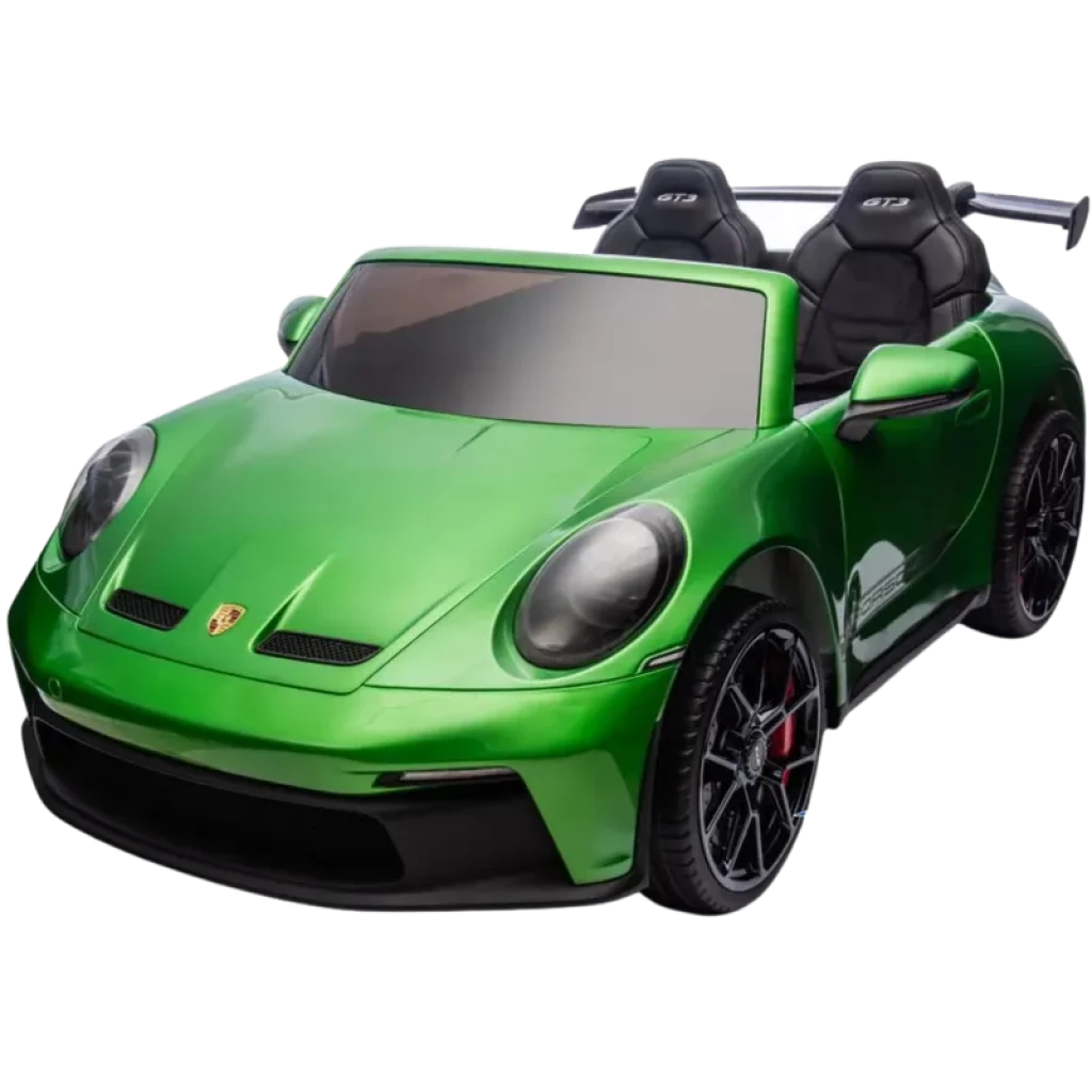 Porsche 911 GT3 Coche Eléctrico Infantil 12V Mando RC 2,4 GHz Verde