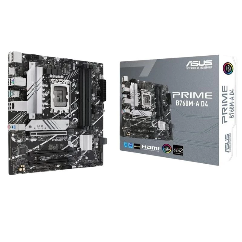 ASUS PRIME B760M-K D4 LGA 1700 micro ATX Gigabit Ethernet