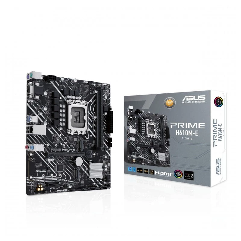 ASUS PRIME H610M-E-CSM LAN Gigabit ATX 24 pines