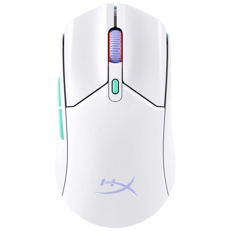 HP HyperX Pulsefire Haste 2 Core inalámbricos Blanco/Verde/Púrpura