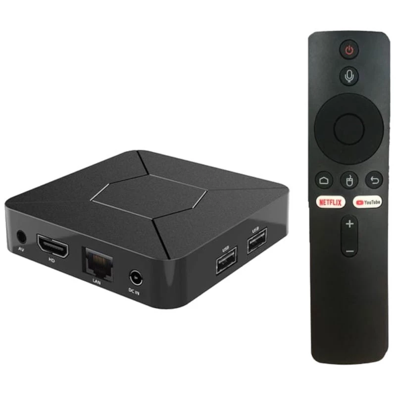 Q5 iATV H313 2GB/8GB Dual Wifi Control por Voz Certificado Android 10 Android TV