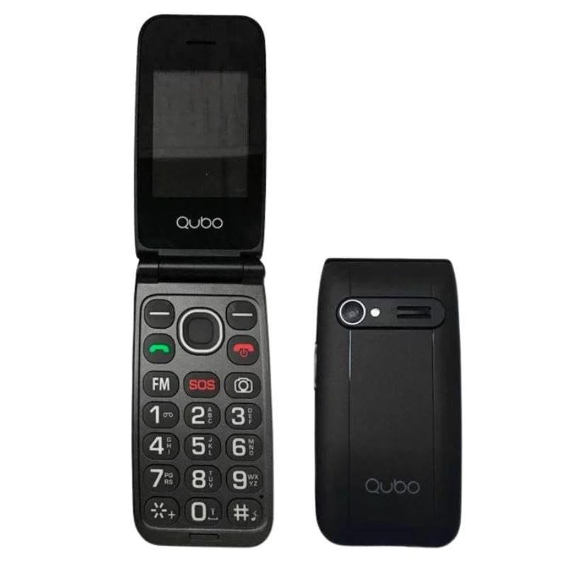 Qubo NEONW-SOS 32MB/32MB Negro Teléfono Móvil