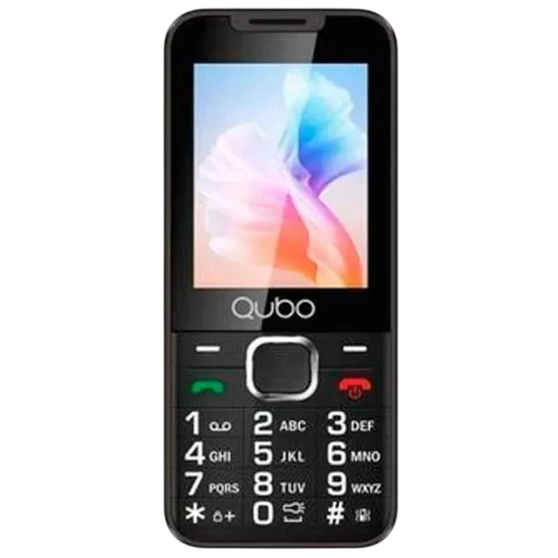 Qubo X-240BK 2.4' 2G Dual SIM Botones Grandes Negro