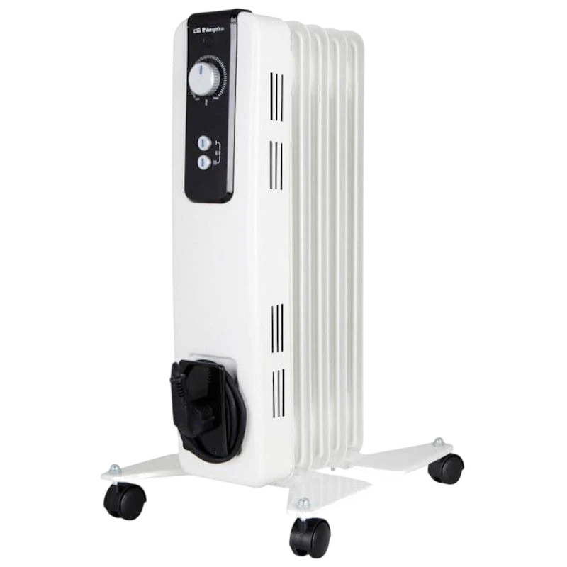 Radiador de aceite eléctrico Orbegozo RH 1000 1000W Blanco