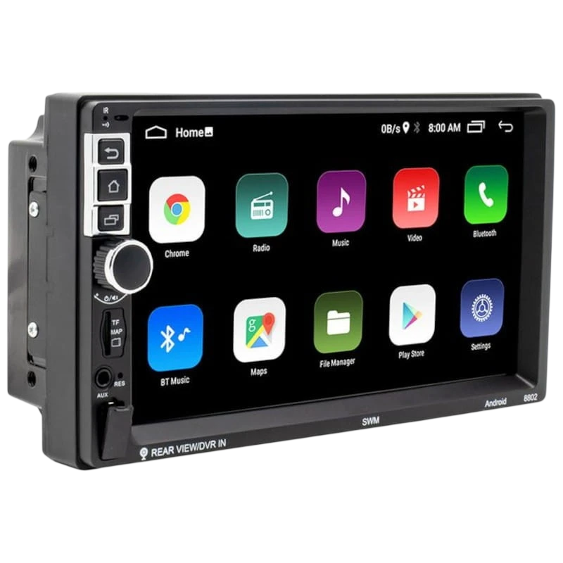 Autoradio 2 DIN SWM S-8802C 2GB/64GB 7' GPS MirrorLink WiFi Negro