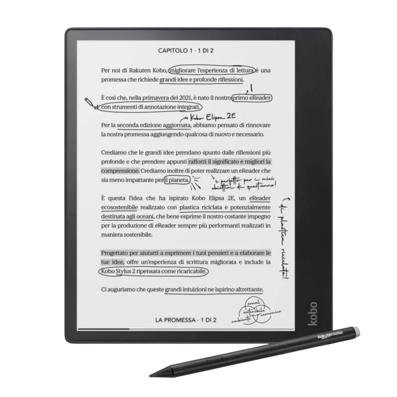 Rakuten Kobo Elipsa 2E 32GB Wifi Negro Lector de ebooks