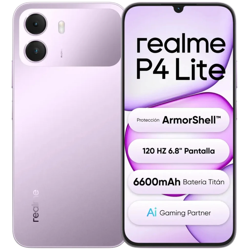 Realme P4 Lite 4G 64 GB Lila 4 GB Pantalla IPS 6,74'