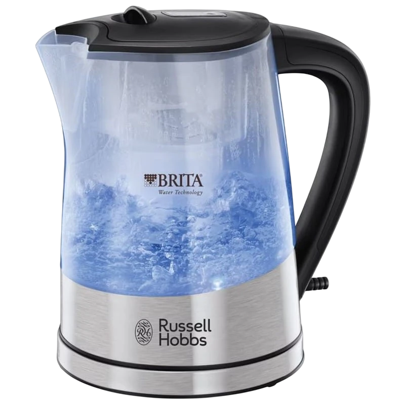 Russell Hobbs Purity Hervidor Eléctrico con filtro brita Negro/Acero/Transparente
