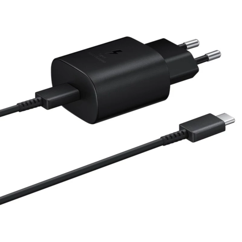 Samsung EP-TA800 25W USB Tipo-C Cable USB-C Negro Cargador de Pared 