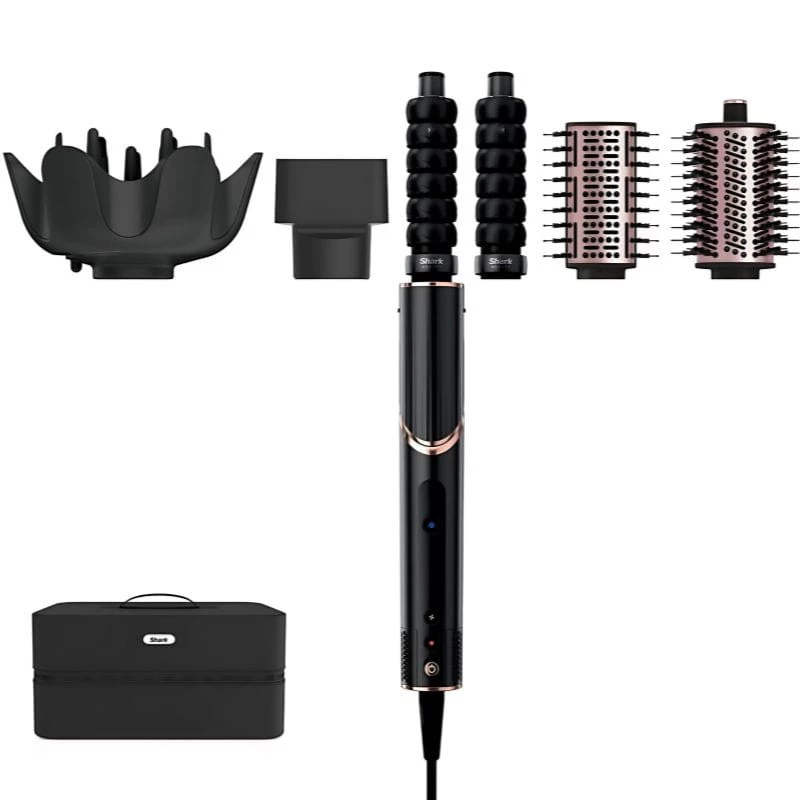 Shark FlexStyle Cepillo moldeador de cabello 5 cabezales Negro