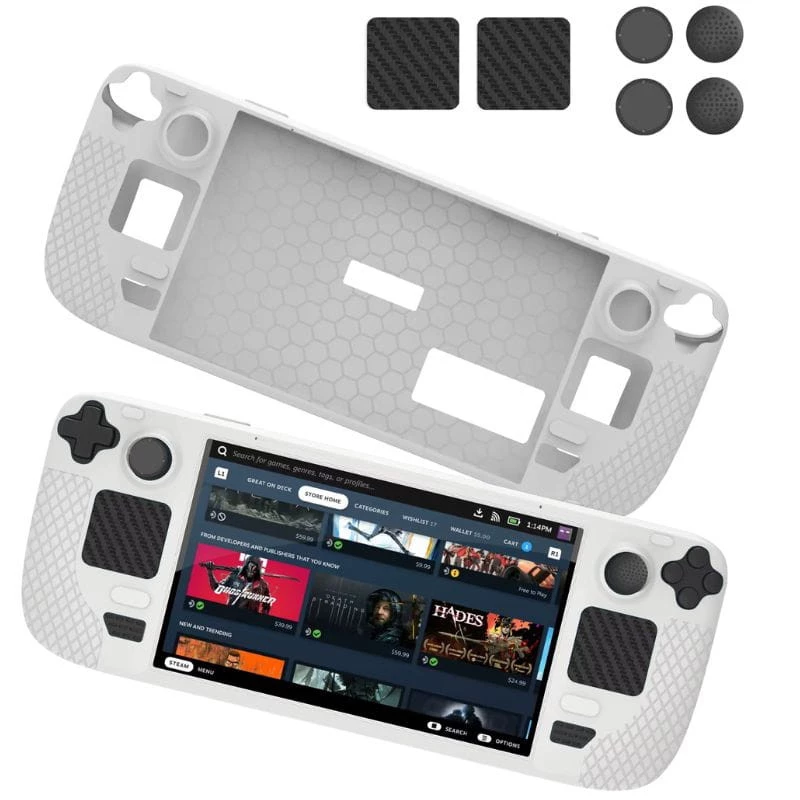 Funda Silicona Gris para Steam Deck / Steam Deck OLED