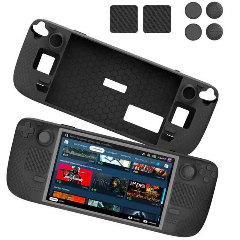 Funda Silicona Negra para Steam Deck / Steam Deck OLED