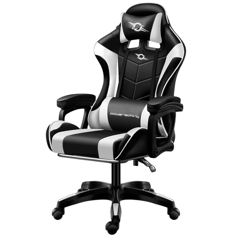 Silla Gaming PowerGaming Negro/Blanco