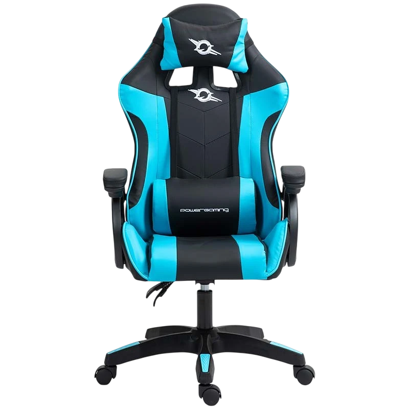 Silla Gaming PowerGaming Negro+Azul