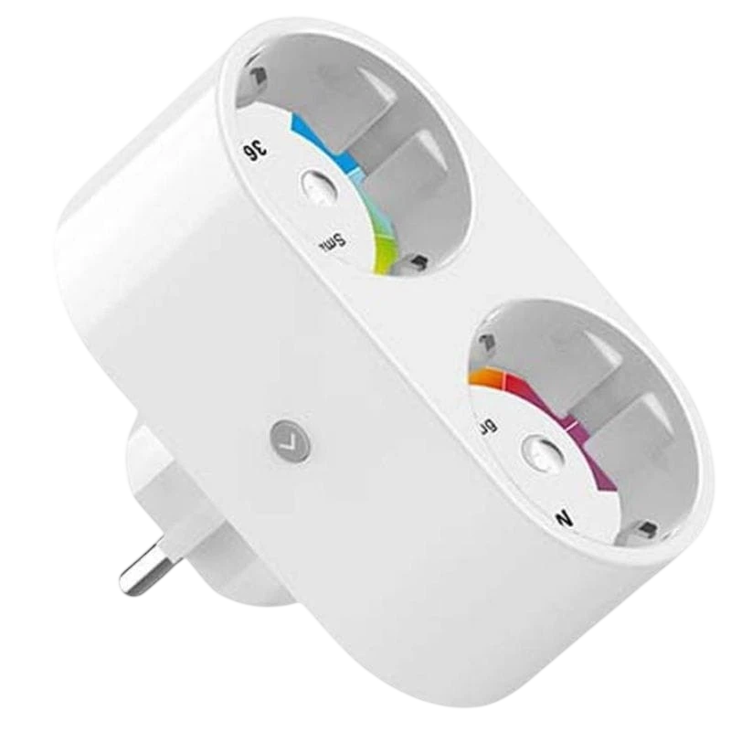 Gosund SP211 3680 W 16 A Wi-Fi 2,4 GHz Doble Blanco Enchufe inteligente