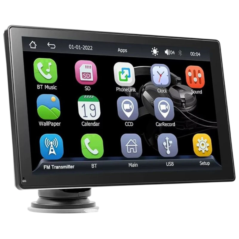 Pantalla táctil universal SWM B5308 9 Pulgadas Carplay y Android Auto Negro