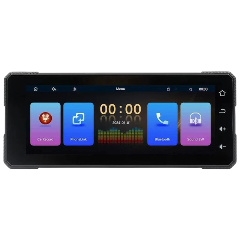 Pantalla táctil universal SWM B5353 6.86 pulgadas Carplay/Android Auto inalámbrico Negro
