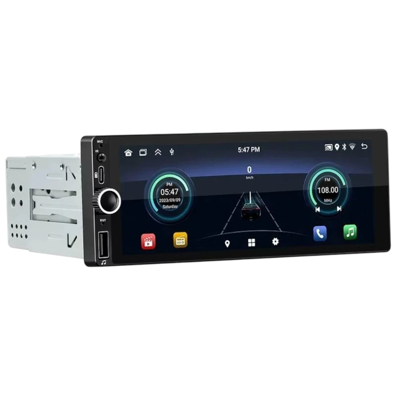 Autoradio 1 DIN SWM D6021A 2GB/64GB GPS Carplay/Android Auto Negro