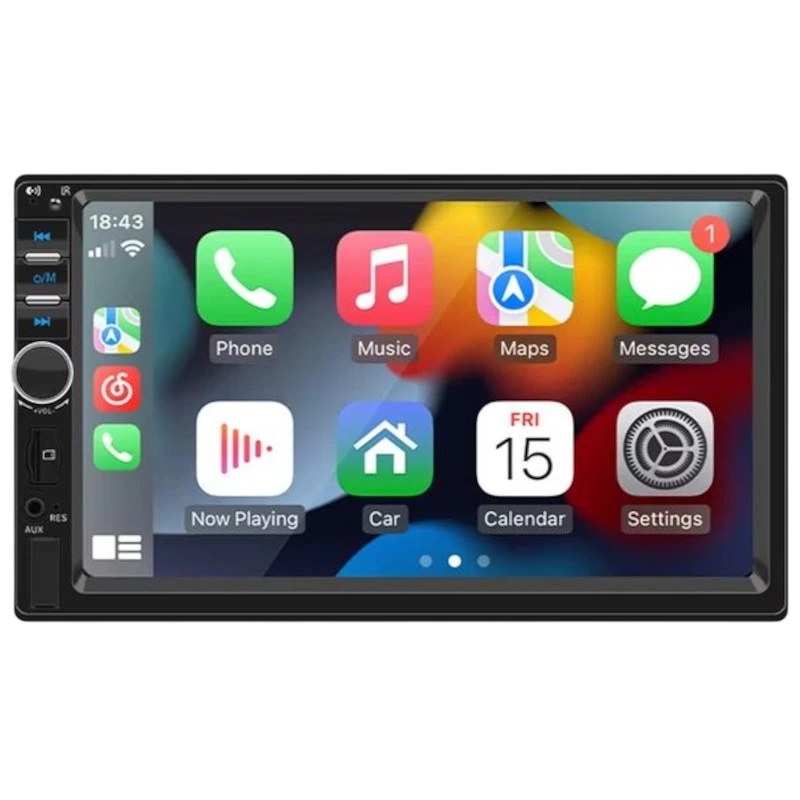 Autoradio 2 DIN SWM F7018C 7 pulgadas Bluetooth/Carplay USB Negro
