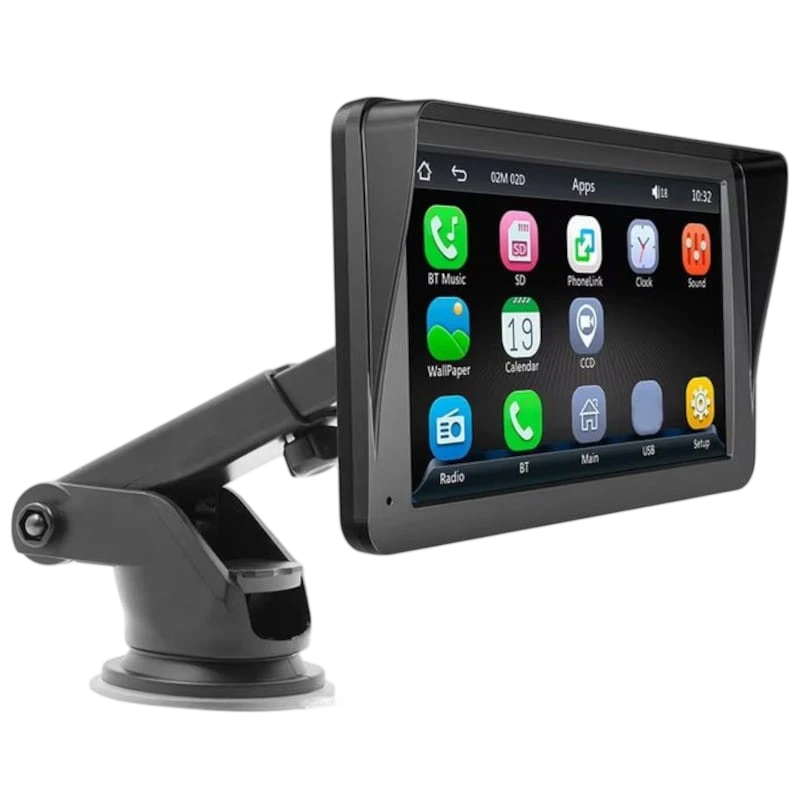 Pantalla táctil universal SWM B5300L 7 pulgadas Carplay/Android Auto Inalámbrico Negro