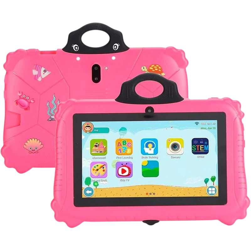 Powerbasics MT6735 2GB/16GB Panda Rosa Tablet para niños