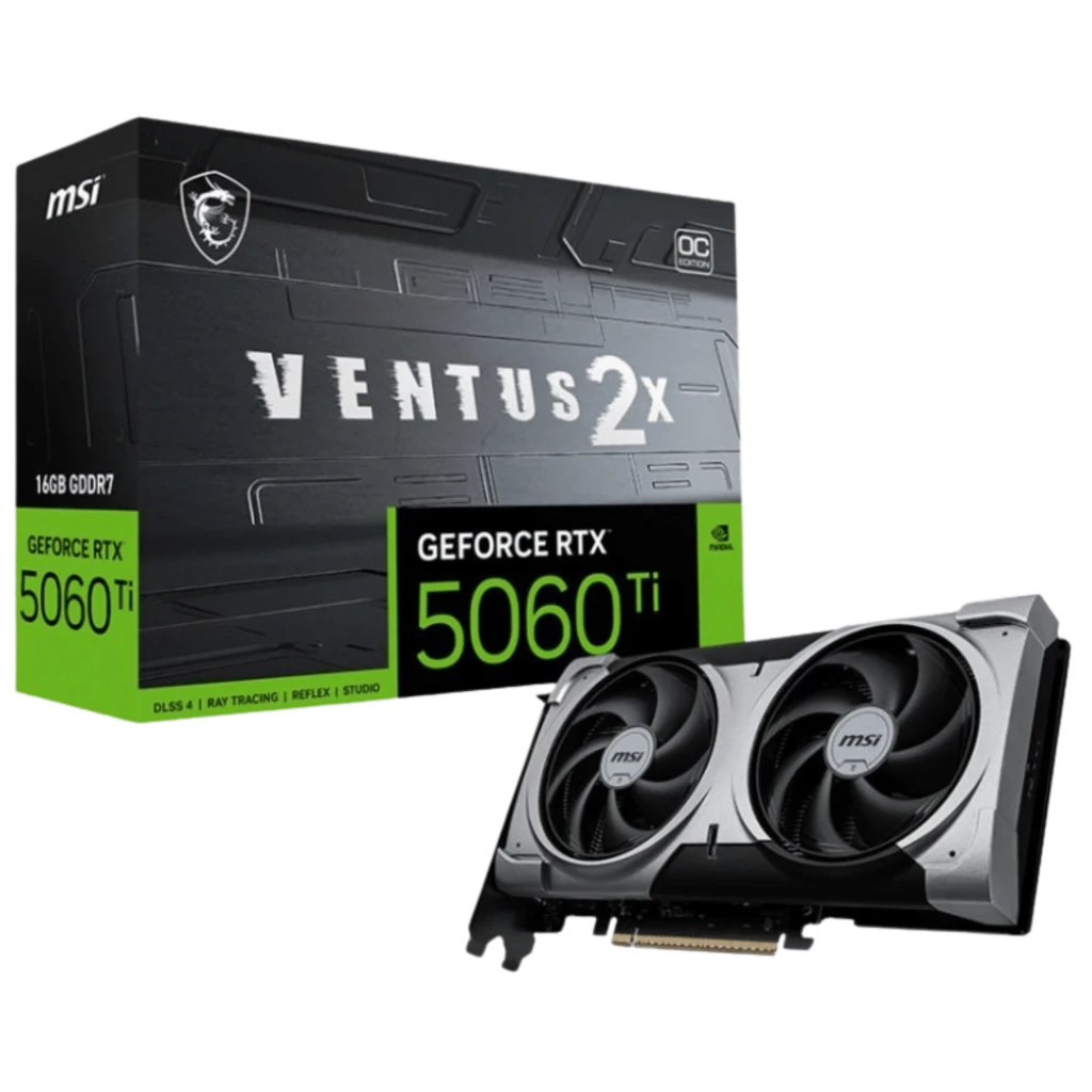 MSI GeForce RTX 5060 Ti Ventus 2X OC Plus 16GB GDDR7 GDDR7