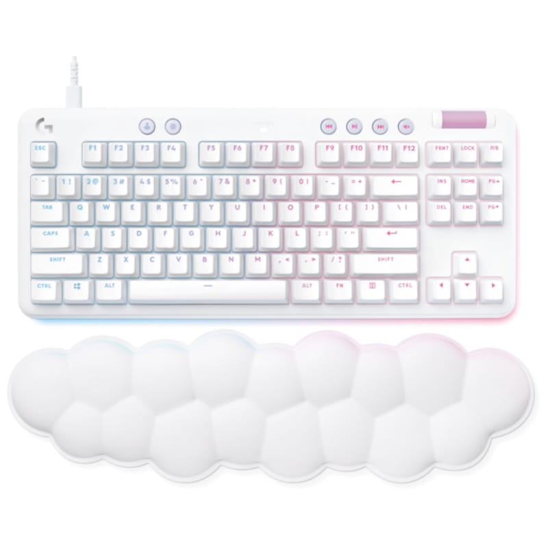 Teclado Gaming Logitech G G713 RGB USB Blanco