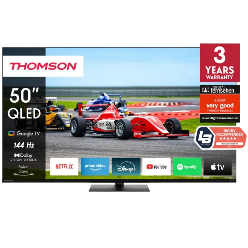 Thomson 50QG7C14 50' 4K Utra HD QLED Pro Wi-Fi Smart TV Negro 