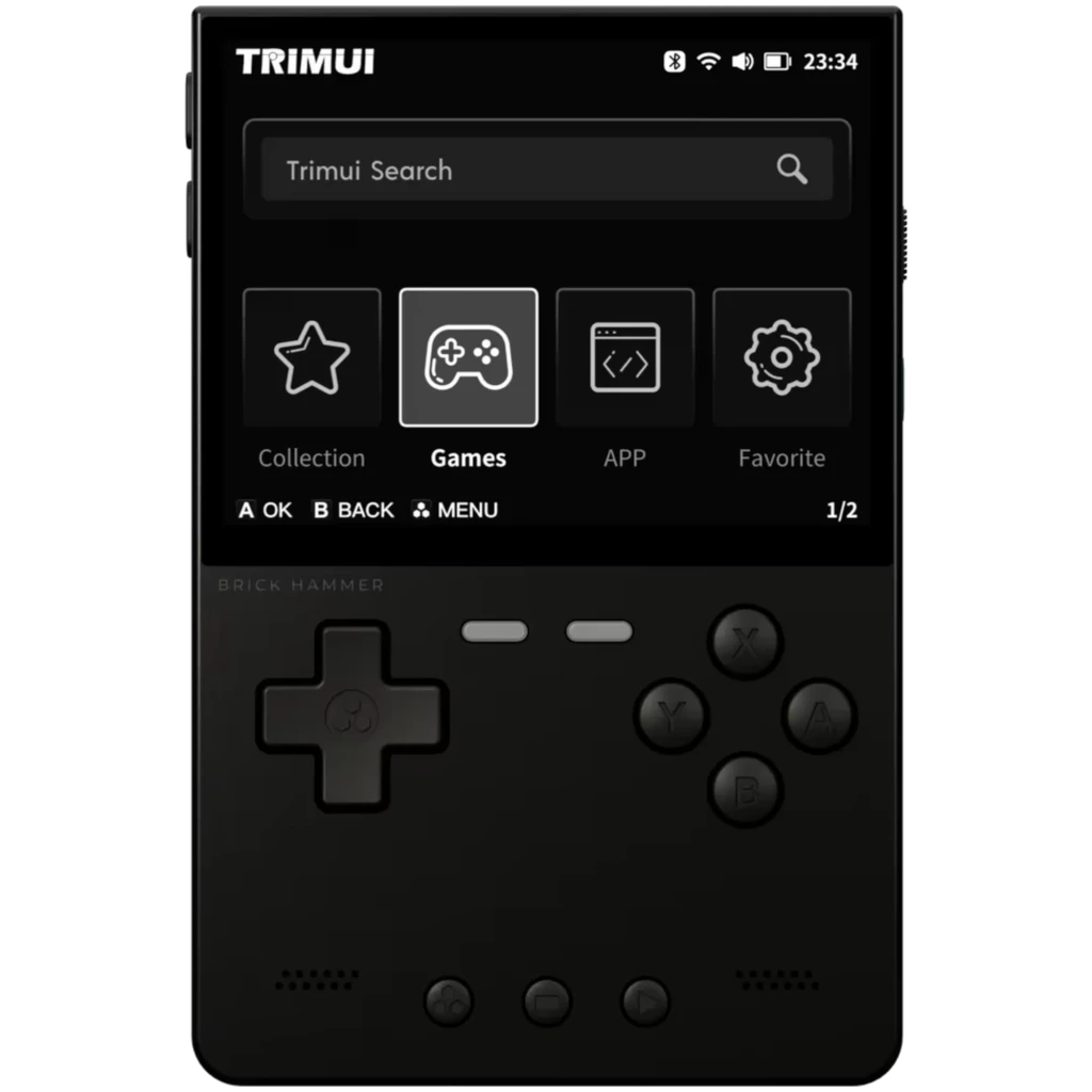 Trimui Brick Hammer Metal (Sin SD Card) Negro Consola retro