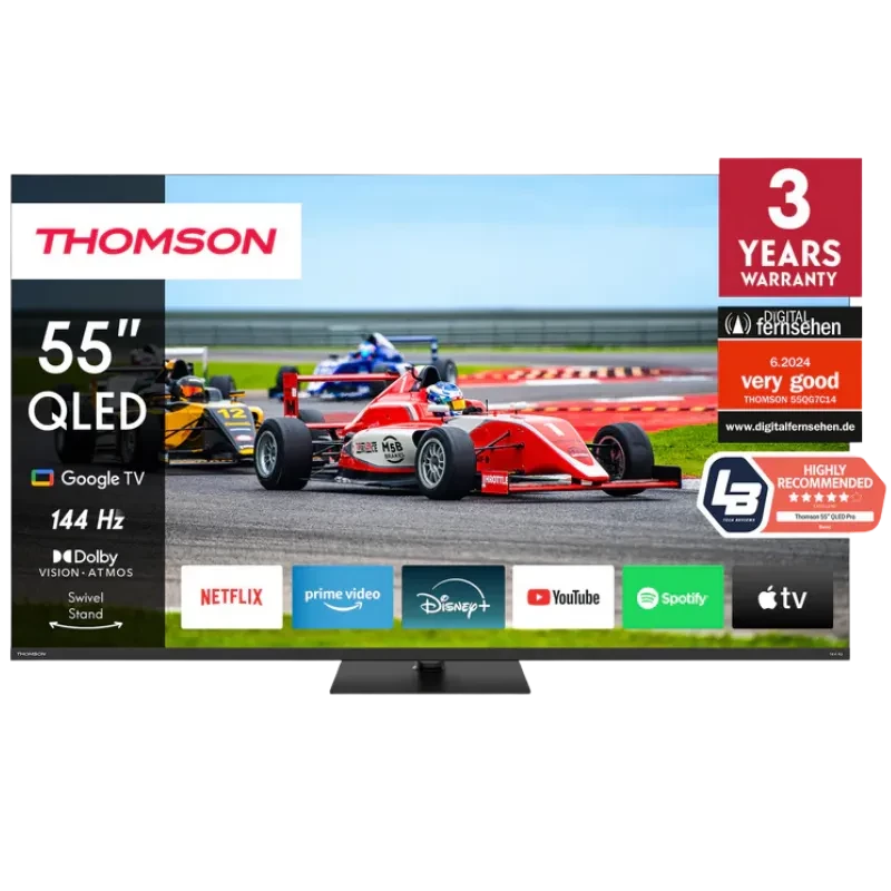 Thomson 55QG7C14 55' 4K Utra HD QLED Pro Wi-Fi Smart TV Negro 