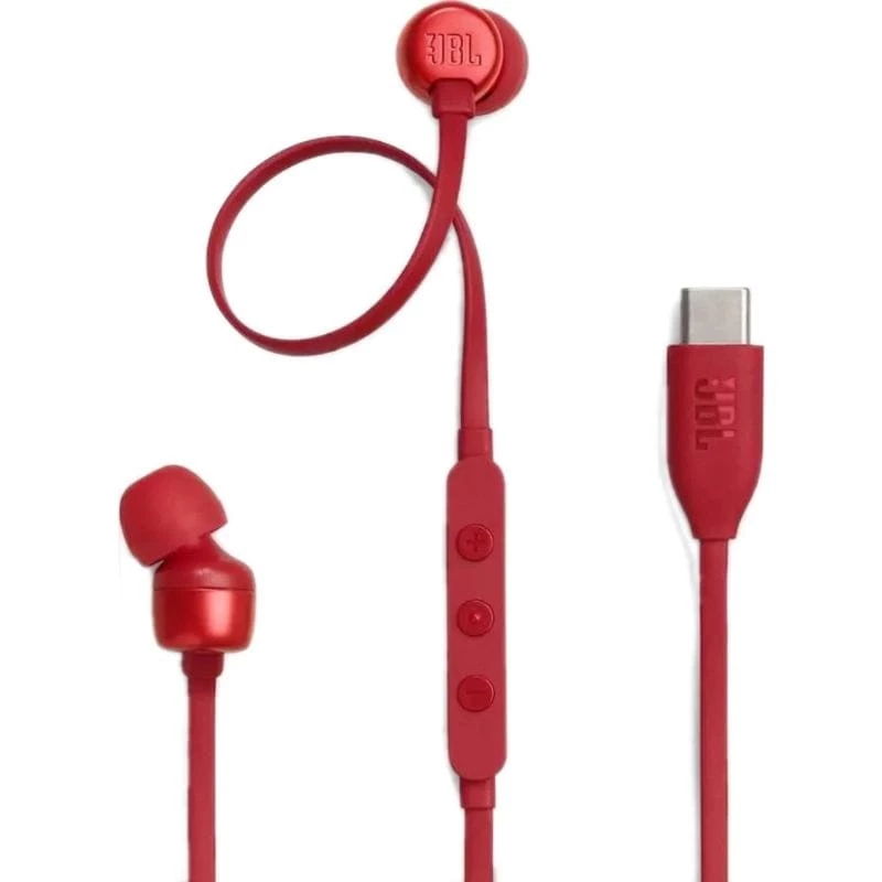 JBL Tune 310C USB-C Rojo Auriculares In-Ear
