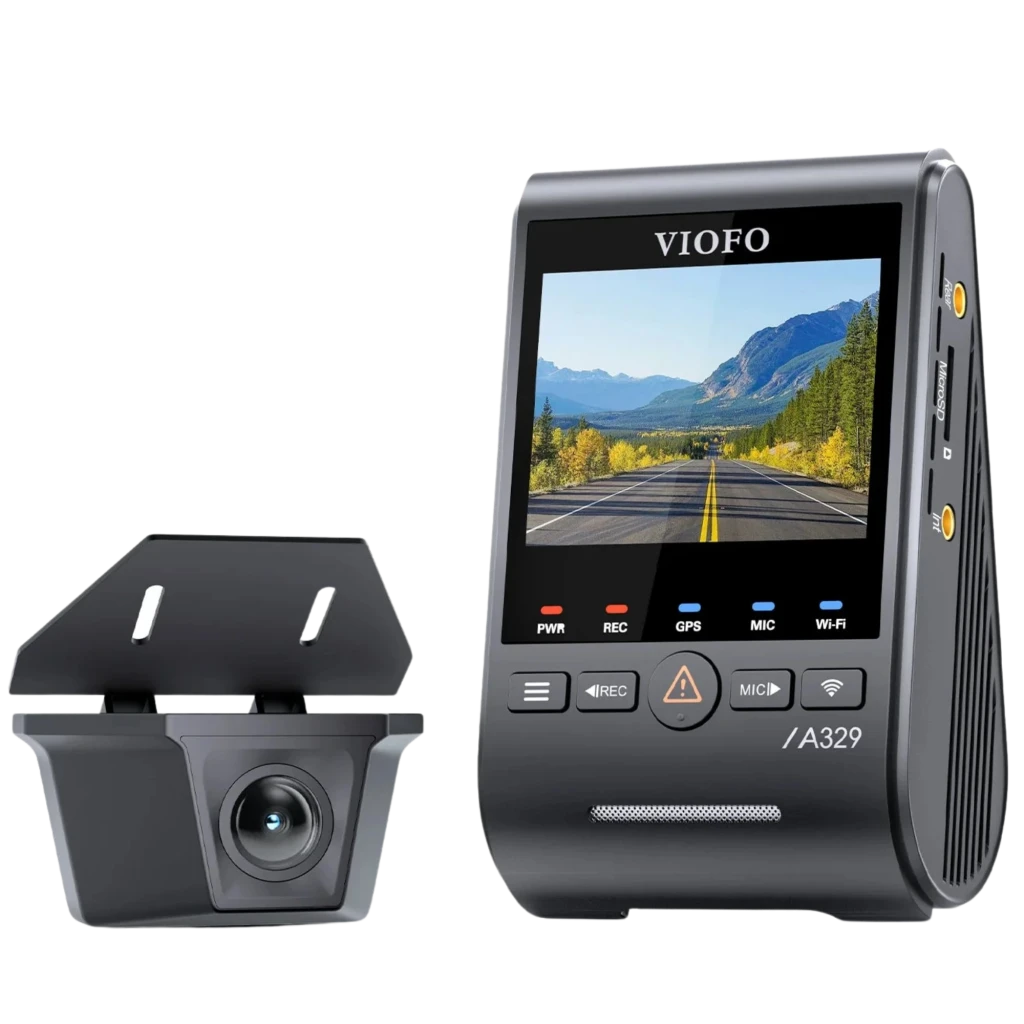 VIOFO A329SW 2CH Dashcam 4K+2K GPS WiFi 6 140° Visión Nocturna HDR