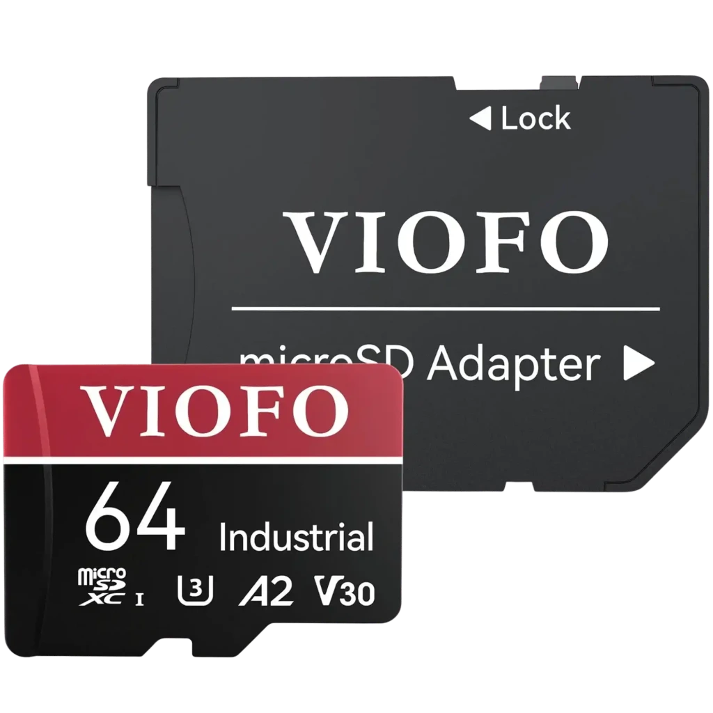 VIOFO Tarjeta Micro SD 64GB Industrial Grade MLC NAND Dashcam y Seguridad
