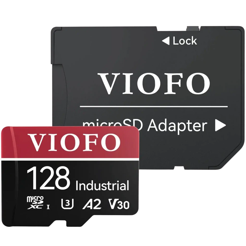 VIOFO Tarjeta Micro SD 128GB Industrial Grade MLC NAND Dashcam y Seguridad