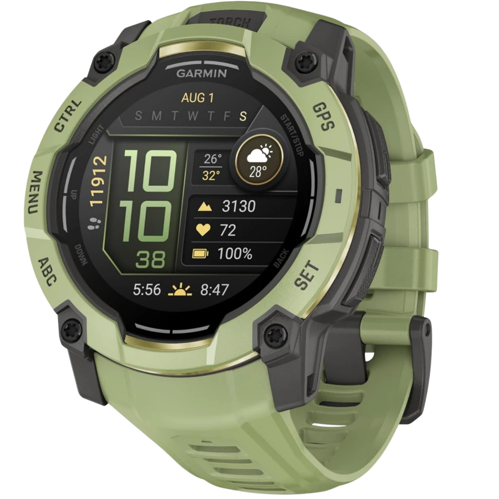 Garmin Instinct 3 AMOLED GPS Multibanda 50 mm Resina Silicona Fern Green