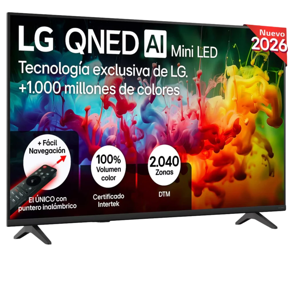 LG 55QNED70B6C Smart TV QNED MiniLED 55' 4K α7 AI Gen9 Negro