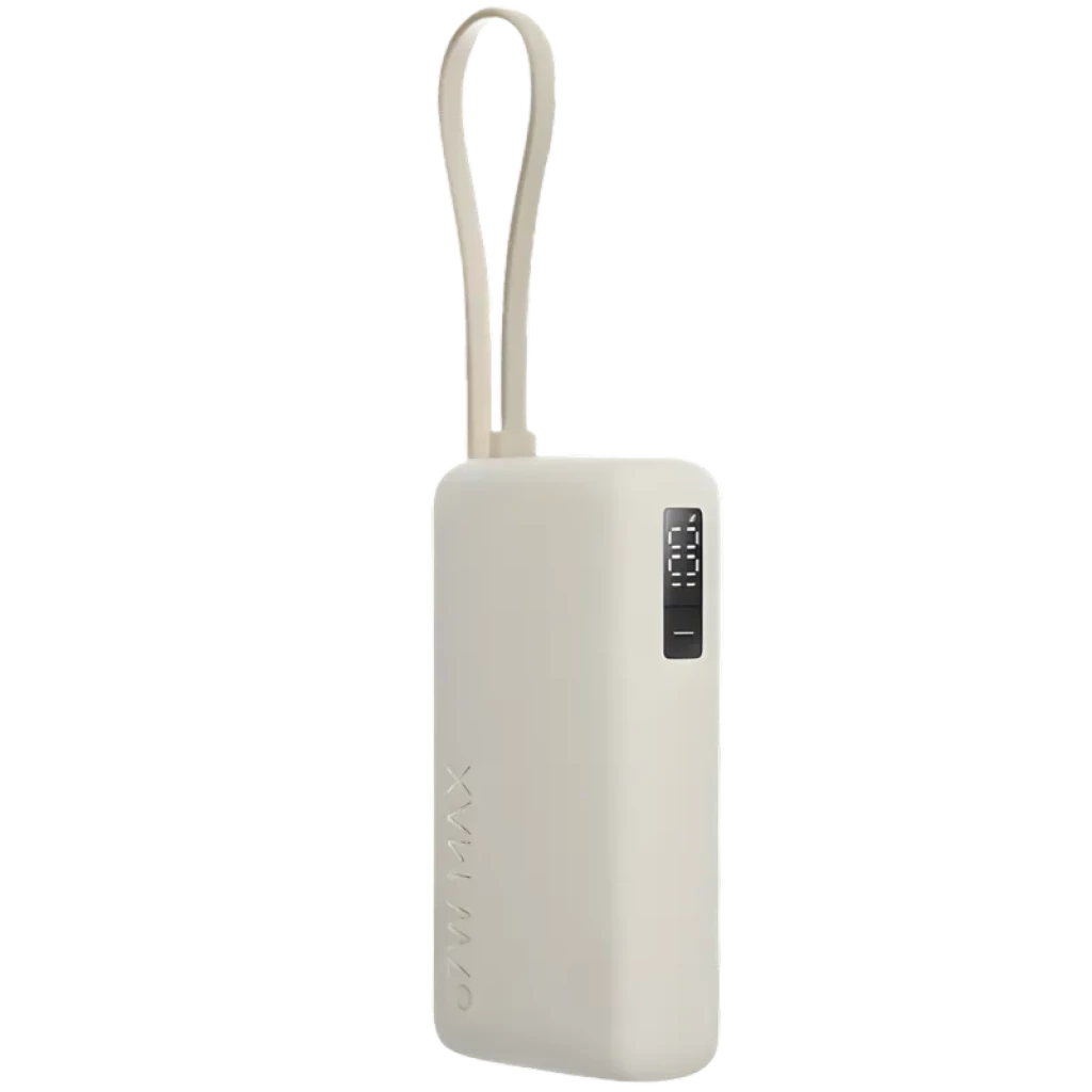 Xiaomi Power Bank 10000mAh (Cable integrado) 67W Beige Tamaño compacto Display numérico