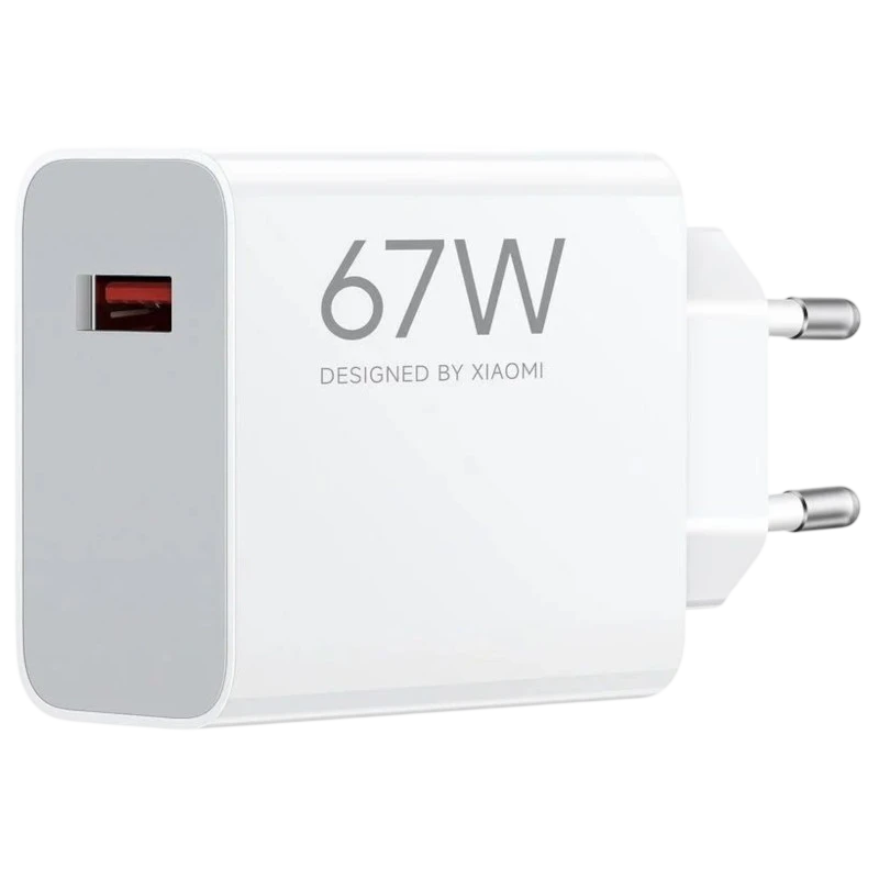 Cargador de carga Rápida Xiaomi Travel Charger HyperCharge USB Tipo A 67W 